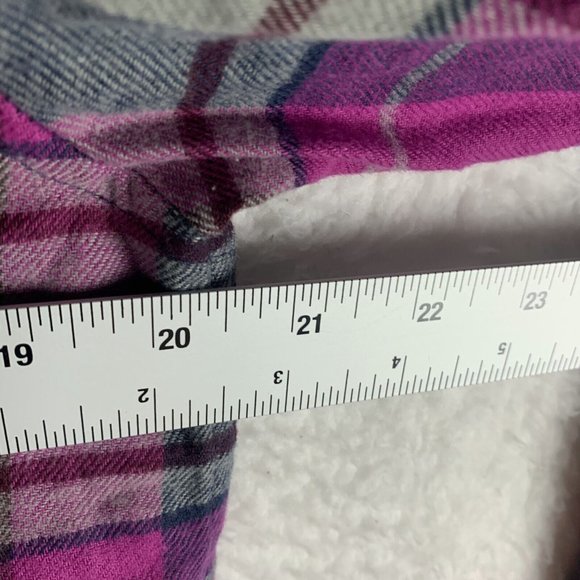 Alpine Design Flannel Shirt Men Small Pink Plaid Cotton Collar Long Sleeve 7023 - Picture 5 of 8